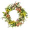 National Tree Company Artificial Spring Wreath, Woven Branch Base, Decorated with Colorful Pastel Eggs, Pink and Yellow Flowers, Ferns, Leafy Greens, Easter Collection, 22 Inches